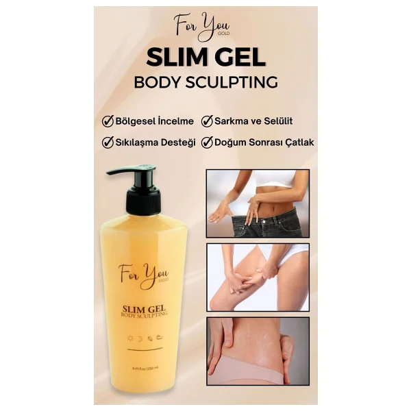 For You Gold Slim Jel Sıkılaştırıcı, Toparlayıcı, Çatlak Karşıtı Ve Selülit Kremi - Görsel 3