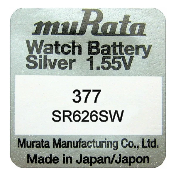 Murata Sony Sr626sw 377a Saat Cihaz Pili - Görsel 2
