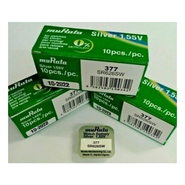 Murata Sony Sr626sw 377a Saat Cihaz Pili - Görsel 6