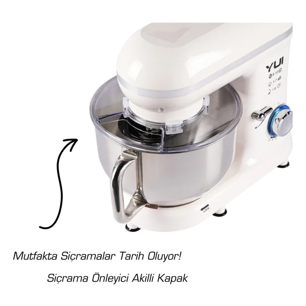 Yui M108 Easy Chef 1300 W 5 lt Beyaz Stand Mikseri - Görsel 10