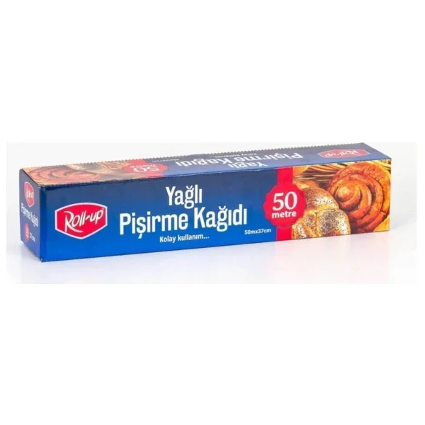 Roll-Up Yağlı Pişirme Kağıdı 37x50 Metre (2 Adet) Yüksek Performans Ve Kolay Kullanım - 37 X 50 M - Görsel 2