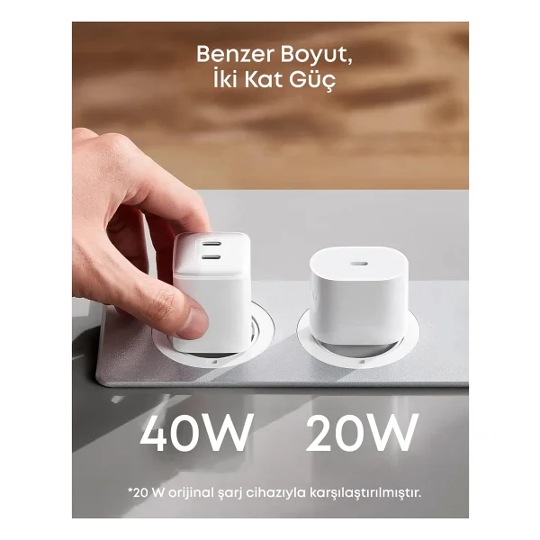 Anker Nano Pro 521 40 W Hızlı Şarj Adaptörü - Görsel 4