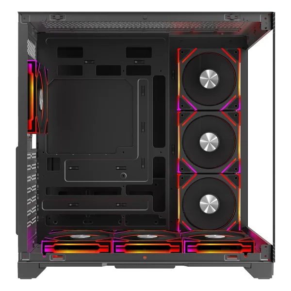 Gameline Grand Premium 7x Argb Fan Kumandalı USB 3.0 Gaming Bilgisayar Kasası Siyah - Görsel 3
