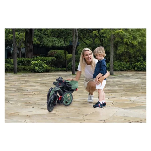 Globber Explorer 4 İn 1 Zeytin Yeşili Katlanabilir Bebek Bisikleti - Görsel 10