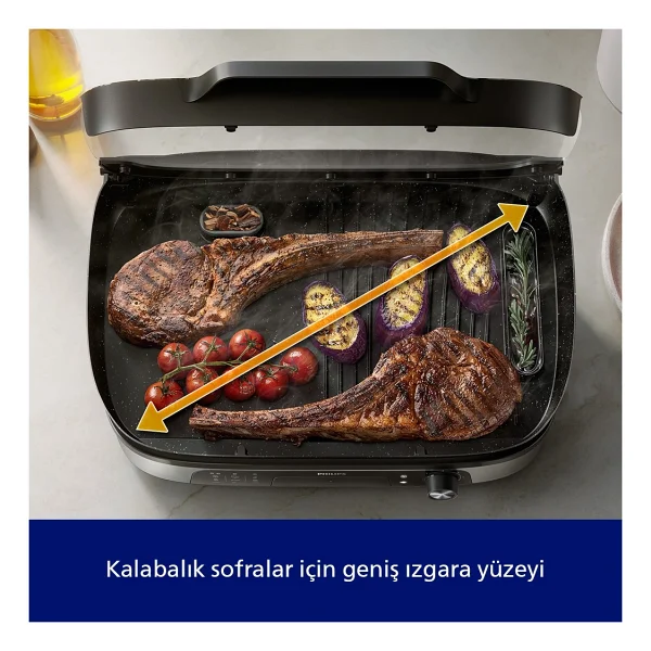 Philips 5000 Serisi Hd6212/90 2400 W Izgara - Görsel 9
