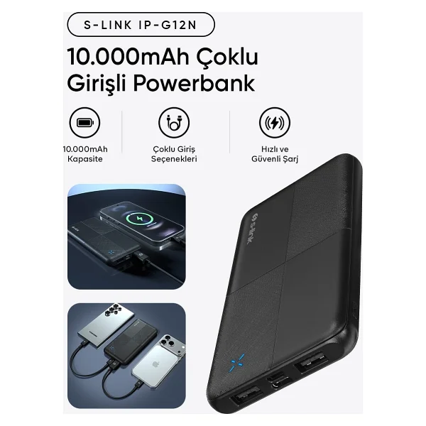 S-Link Ip-G12n 10000 mAh Powerbank - Görsel 8