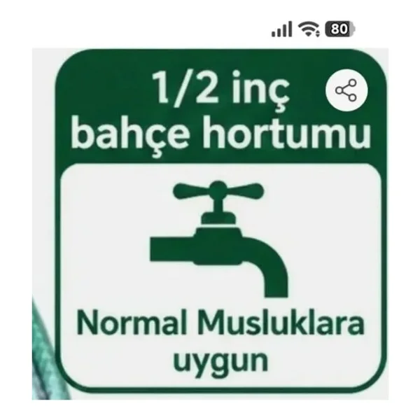 Fırat New Garden 1/2 Örgülü Bahçe Hortumu 70 Metre - Görsel 4