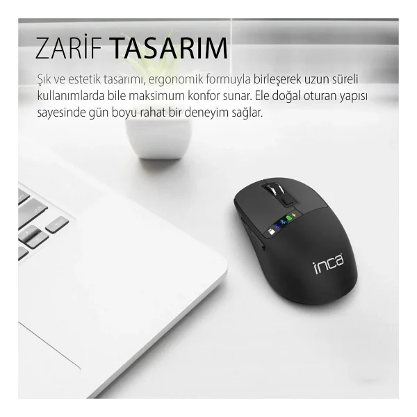 Inca Iwm-512rs Şarjlı Sessiz Optik Kablosuz Mouse - Görsel 7
