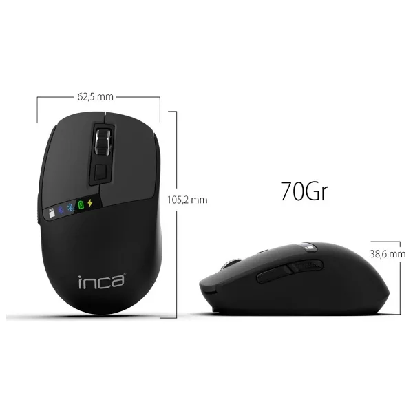 Inca Iwm-512rs Şarjlı Sessiz Optik Kablosuz Mouse - Görsel 8