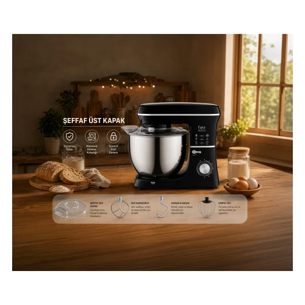 Fakir Maxychef 2000W 10 lt Stand Mikser - Görsel 3
