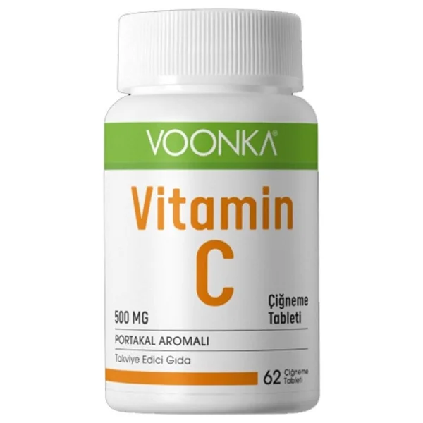 Voonka Vitamin C 500 Mg 60 Çiğneme Tableti - Görsel 2