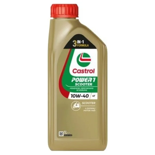 Castrol Power 1 Scooter 10w/40 4t 1 Lt Motosiklet Yağı - Görsel 4