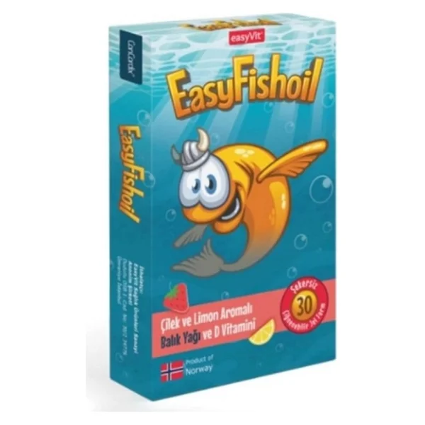 Easyvit Easyfishoil Omega 3 Çilek Ve Limon Aromalı 30 Tablet - Görsel 9