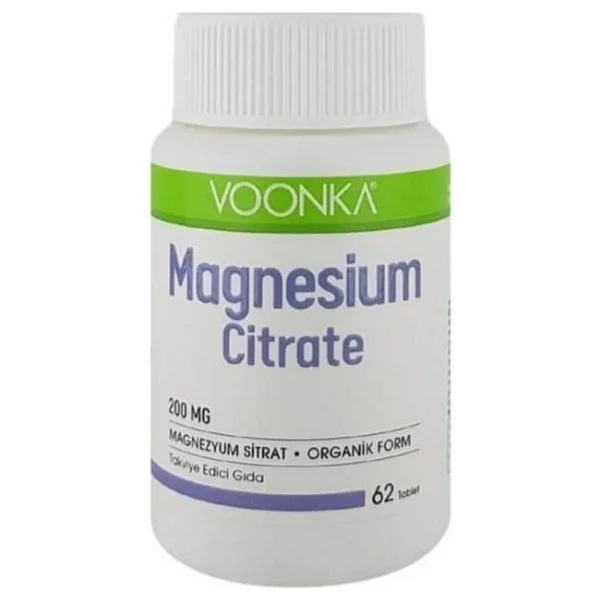 Voonka Magnesium Citrate 200 mg 60 Tablet - Görsel 6