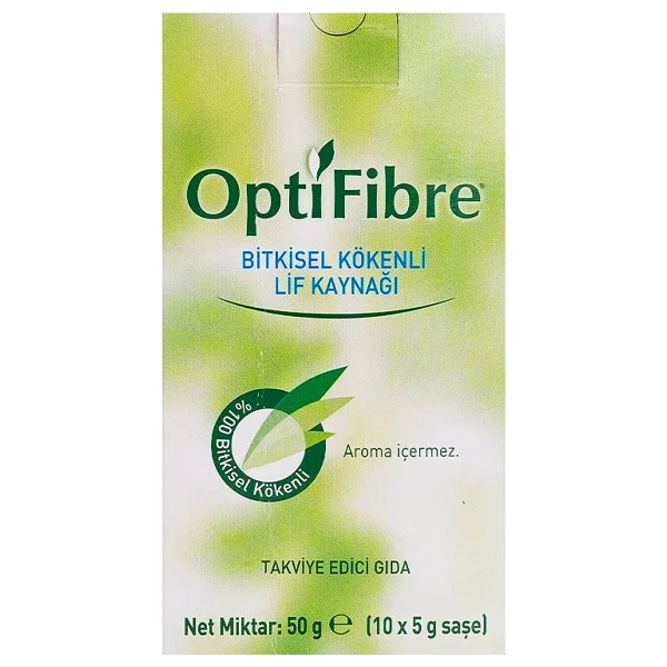Optifibre Bitkisel Kökenli Lif Kaynağı 5 Gr 10 Saşe - Görsel 2