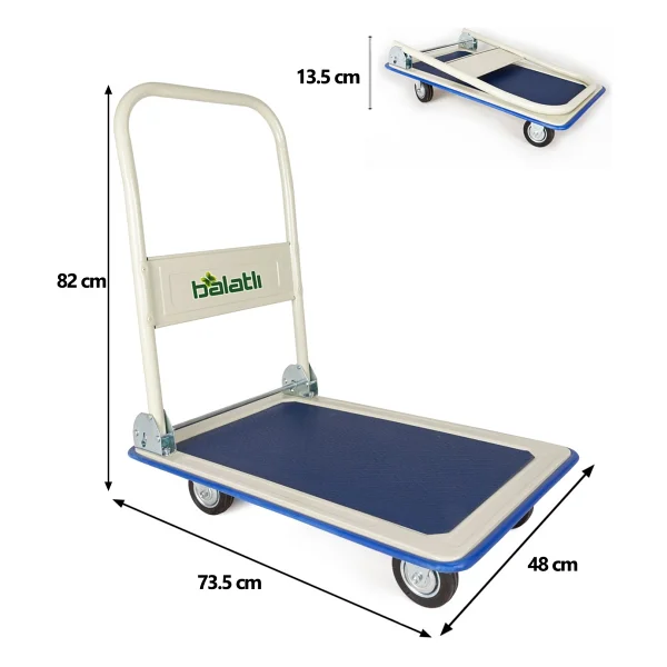 Balatlı Blt-Ta-Ph150 150 Kg Taşıma Arabası - Görsel 3