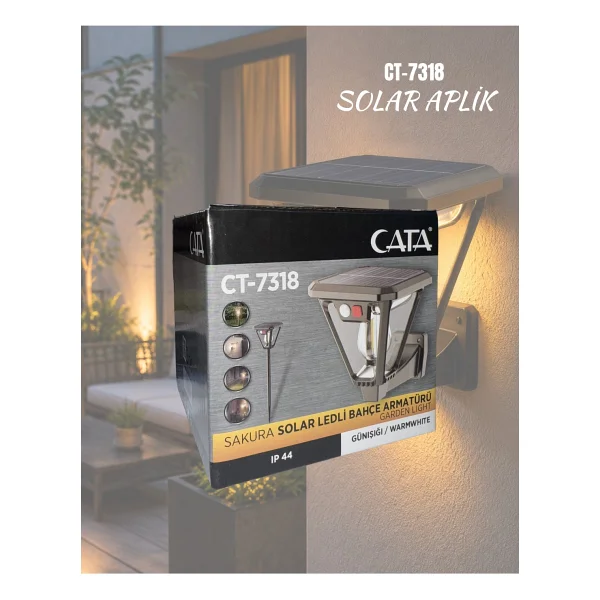 Cata Ct-7318 Sakura 25 W Solar Bahçe Armatürü - Görsel 9