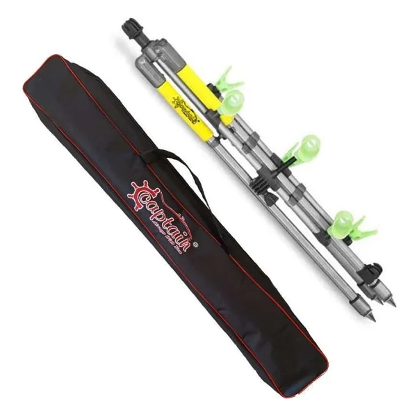 Captain 6806 Tripod Teleskobik 3'lü Ayarlanabilir Pro Surf Kamış Sehpası 180cm - Görsel 7