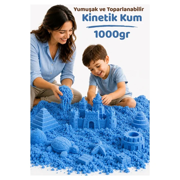 Heroes 1 Kg Kinetik Kum - Akışkan Ve Dağılmayan Eğitici Oyun Kumu Standart Paket - Pembe - Görsel 9