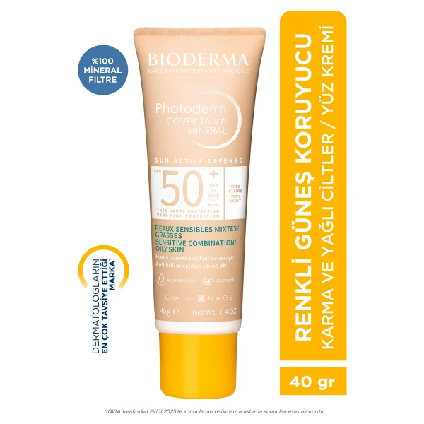 Bioderma Photoderm Cover Touch Very Light 40 Ml 50 Faktör Renkli Güneş Kremi - Görsel 9