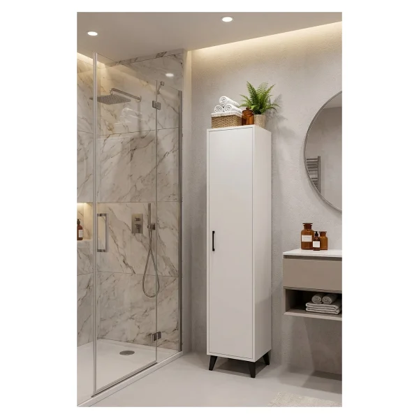 Alesta Life 4 Raflı Tek Kapaklı Çok Amaçlı Dolap - Görsel 3