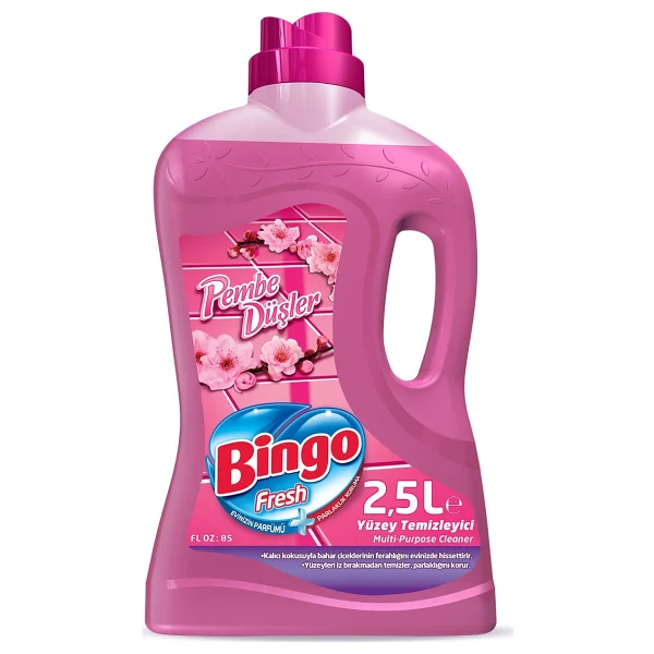 Bingo Fresh Pembe Düşler Yüzey Temizleyici 2.5 Lt - Görsel 2