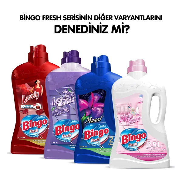Bingo Fresh Pembe Düşler Yüzey Temizleyici 2.5 Lt - Görsel 6