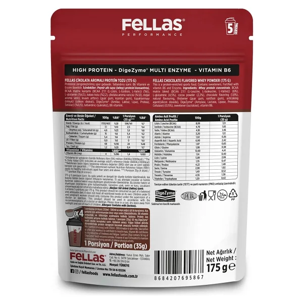 Fellas Performance 175 Gr Whey Protein Tozu - Görsel 8