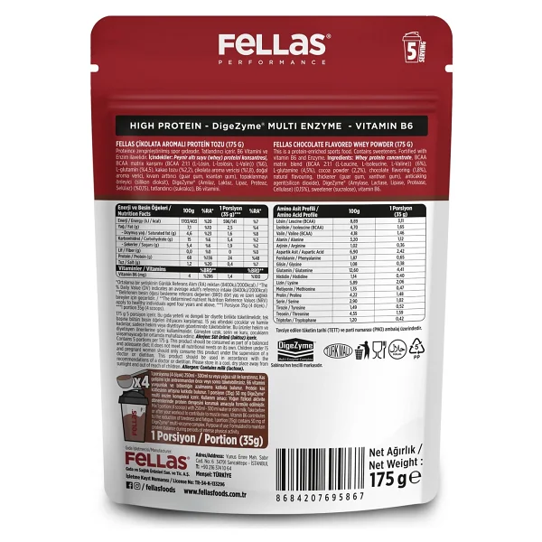 Fellas Performance 175 Gr 2 Adet Whey Protein Tozu - Görsel 9