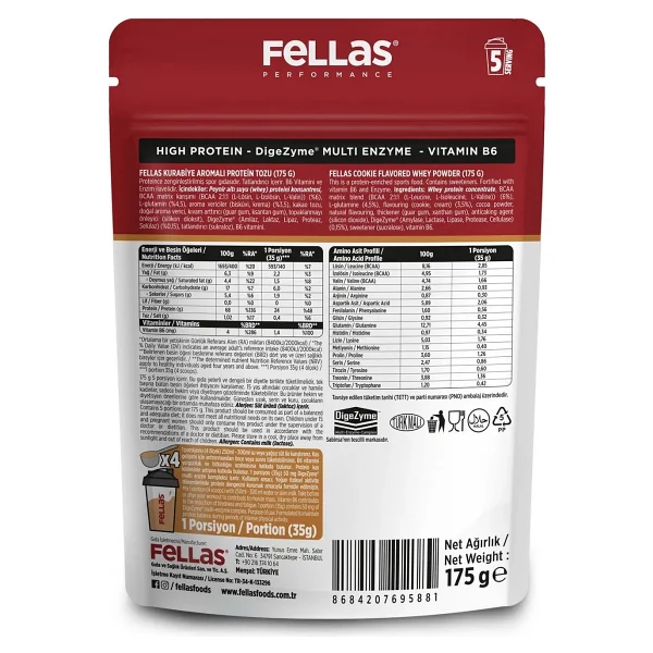 Fellas Performance 175 Gr 2 Adet Whey Protein Tozu - Görsel 10