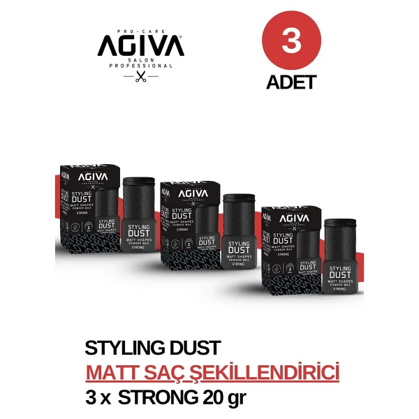 Agiva Saç Şekillendirici Pudra - 02 Sert Tutuş X3 Adet - Görsel 2