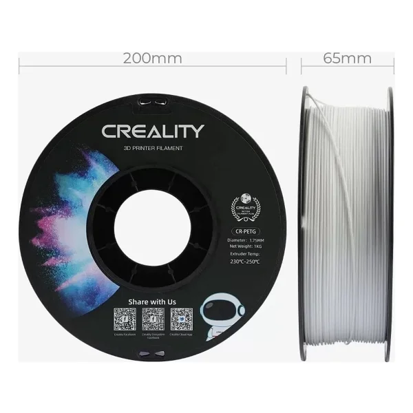 Creality Cr-Petg 1.75 Mm 1 Kg Beyaz Filament - Görsel 2