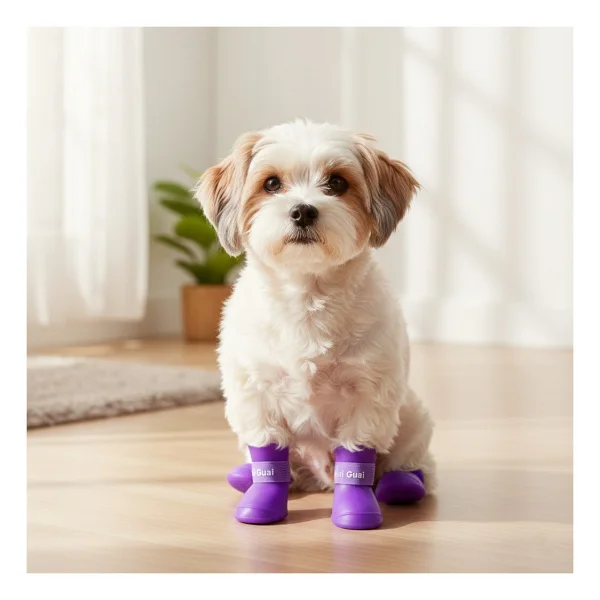 Silikon Kedi Köpek Ayakkabısı - Renkli - Görsel 5