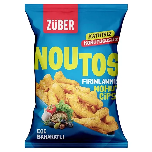 Züber Noutos Ege Baharatlı Fırınlanmış Nohut Cipsi 55 Gr - Görsel 2