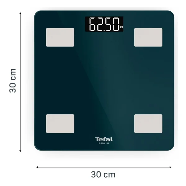 Tefal Body Up Bm2520v0 Akıllı Cam Dijital Vücut Analizli Baskül - Görsel 3