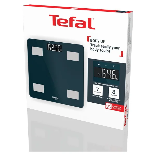 Tefal Body Up Bm2520v0 Akıllı Cam Dijital Vücut Analizli Baskül - Görsel 10