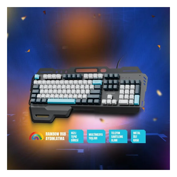 Polosmart Pgm38 RGB Kablolu Oyuncu Klavyesi - Görsel 3