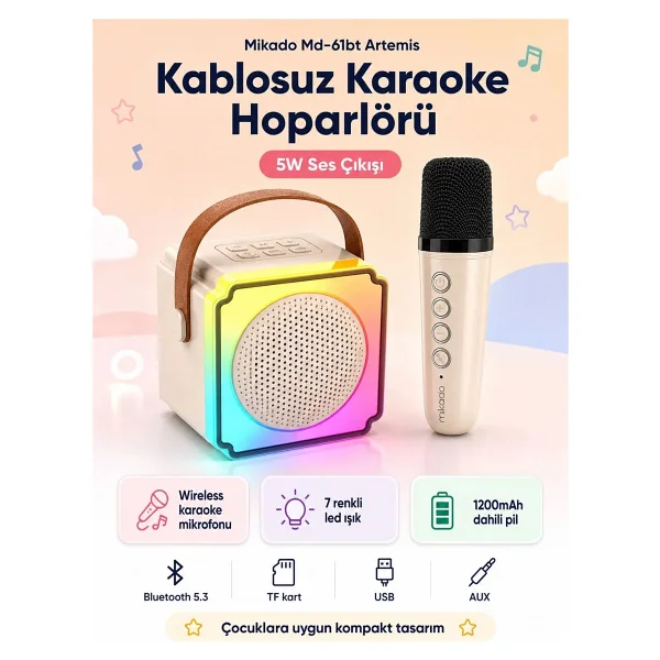 Mikado Md-61bt Bluetooth Hoparlör - Görsel 9