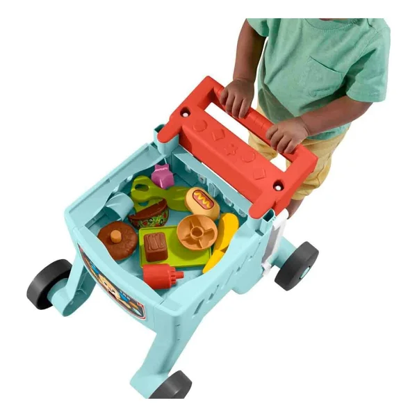 Fisher Price 4'ü 1 Arada Işıklı Eğlen Ve Öğren Alışveriş Sepeti Yürüteç Jlm95 - Görsel 3