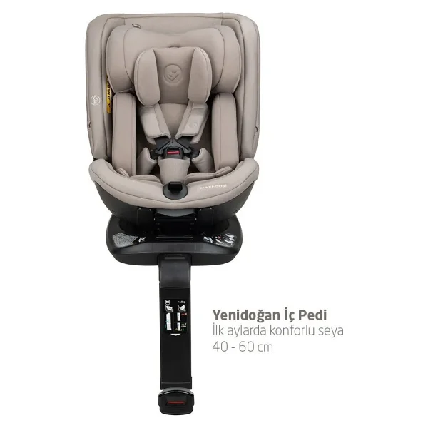 Maxi-Cosi Spinel 360 Plus Dönebilen I-Size Authentic Truffle 0-36 Kg Oto Koltuğu - Görsel 5