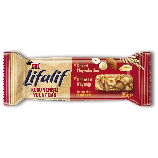 Eti Lifalif Kuruyemişli Yulaf Bar 35 gr - Görsel 4