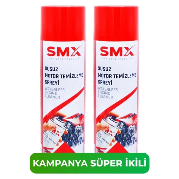 Smx 2 Adet Susuz Motor Temizleme Spreyi 2x500 Ml Yalıtkan Ve Etkili Temizlik Sağlar - Görsel 2