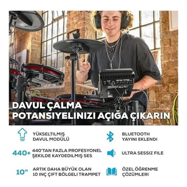 Alesis Nitro Max 8 Parça Elektronik Davul Seti - Görsel 6