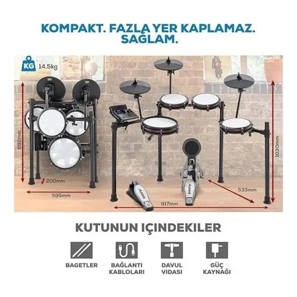 Alesis Nitro Max 8 Parça Elektronik Davul Seti - Görsel 9