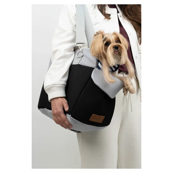 Reyo Max Design Kedi Köpek Taşıma Çantası Siyah - Seyahat İçin Hafif Ve Hava Alabilen Evcil Hayvan Çantası - Görsel 10