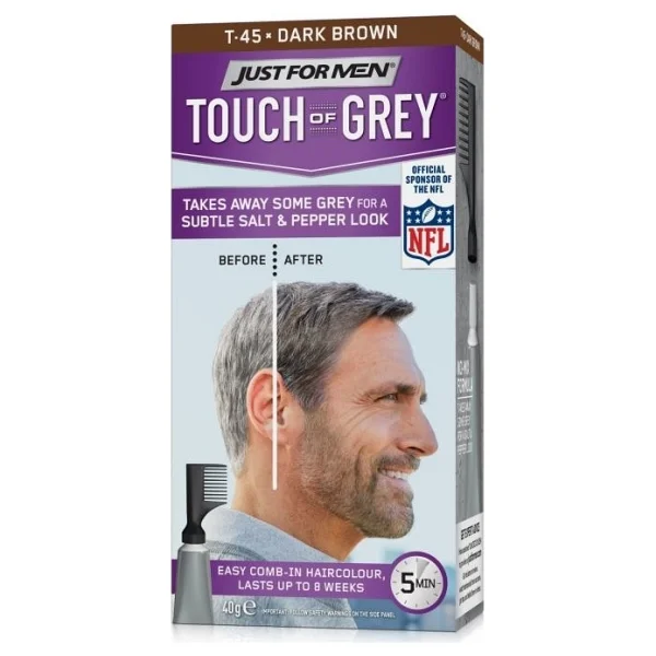 Just For Men Touch Of Grey Koyu Kahve Erkek Saç Boyası - Görsel 3