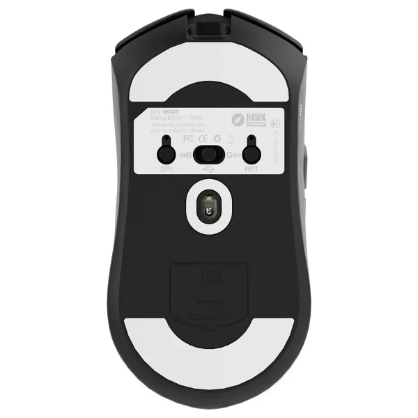 Hawk Gaming Chair Hm120 Siyah Şarjlı Optik Kablolu/Kablosuz Oyuncu Mouse - Görsel 6