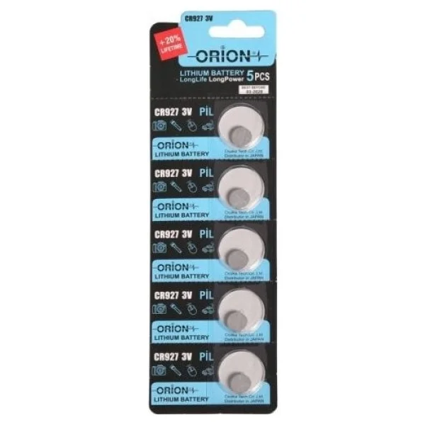 Orion Cr927 3 V 5'li Lityum Düğme Pil - Görsel 5