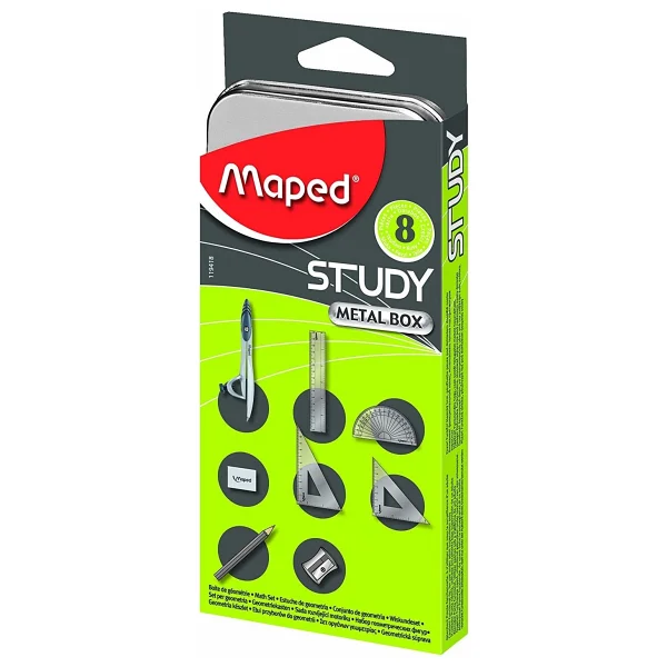 Maped Study 8 Parça Nikel Pergel Seti 119418 - Görsel 2