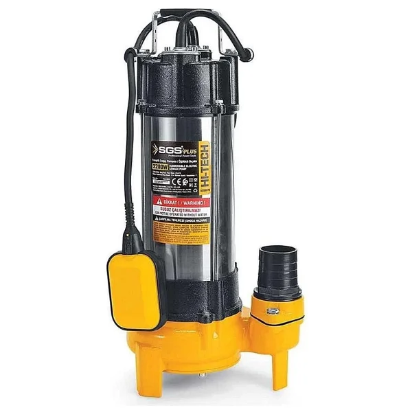 Sgs Sgs5377 İnox Foseptik Dalgıç Pompa Kirli Su 2200w / 3.0 Hp - Öğütücü Bıçaklı - Görsel 4